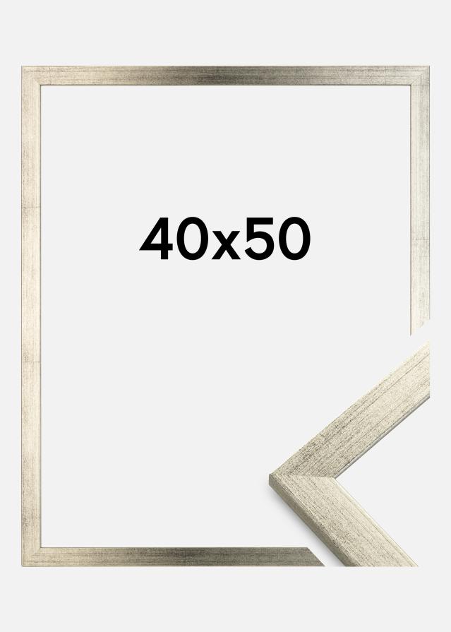 Okvir Eleganten Akrilno steklo Srebrna 40x50 cm