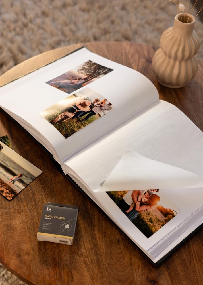 Classico Album Svart - 32x34 cm (100 Vita sidor / 50 blad)