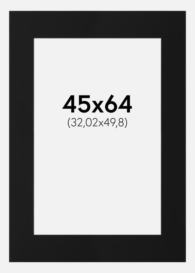 Paspartŭ Črni Standard (Belo Jedro) 45x64 cm (32,02x49,8)