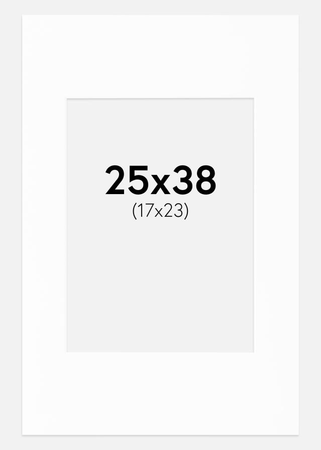 Paspartŭ Canson Bela Bel notranji rob 25x38 cm (17x23)