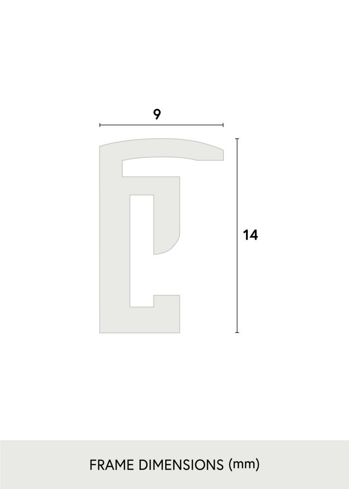 Okvir New Lifestyle Akrilno steklo Črna 15x15 cm