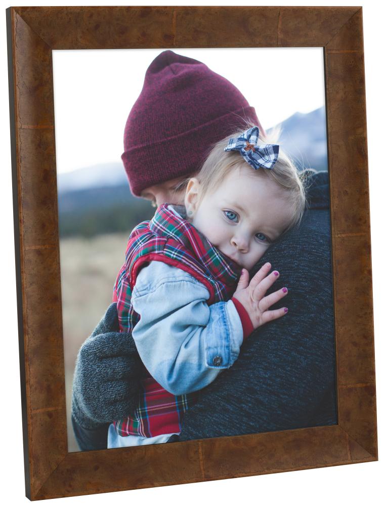 Okvir Ribe Svetlo-rjava Furnir - Poljubna velikost