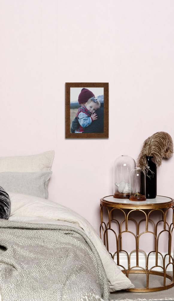 Okvir Ribe Svetlo-rjava Furnir - Poljubna velikost