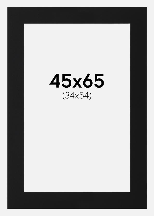 Paspartŭ Črni Standard (Belo Jedro) 45x65 cm (34x54)