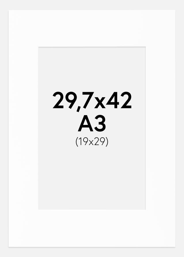 Paspartŭ Canson Bela Bel notranji rob 29,7x42 cm (19x29)