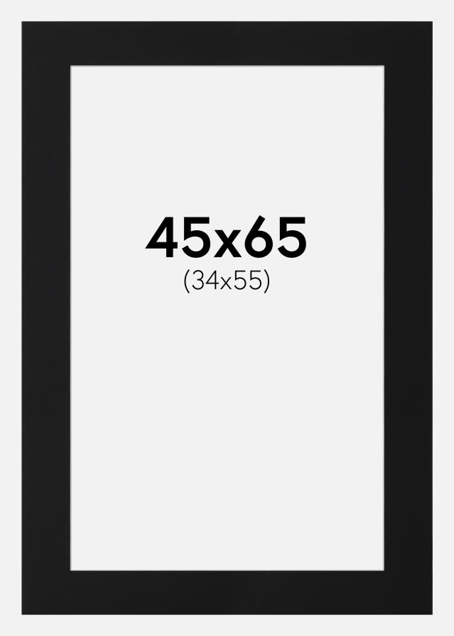 Paspartŭ Črni Standard (Belo Jedro) 45x65 cm (34x55)