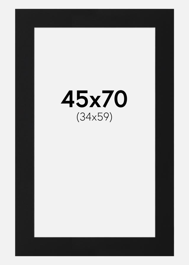 Paspartŭ Črni Standard (Belo Jedro) 45x70 cm (34x59)