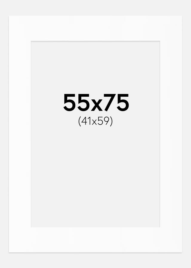 Paspartȗ Beli Standard (Belo Jedro) 55x75 cm (41x59)