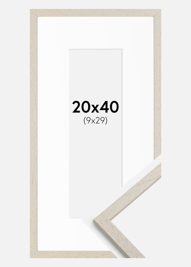 Okvir Edsbyn Pesek 20x40 cm - Paspartŭ Bela 10x30 cm