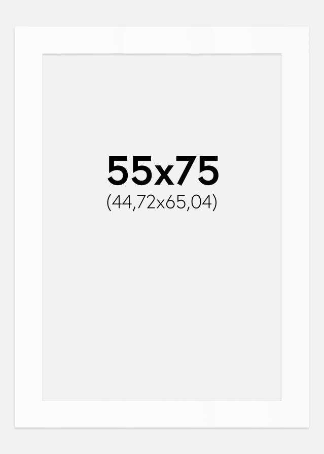 Paspartȗ Beli Standard (Belo Jedro) 55x75 cm (44,72x65,04)