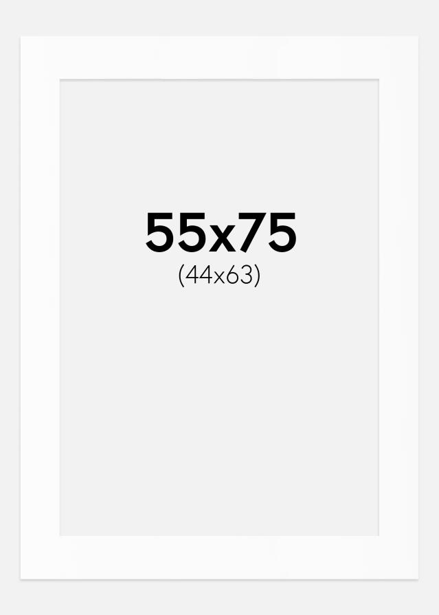 Paspartȗ Beli Standard (Belo Jedro) 55x75 cm (44x63)