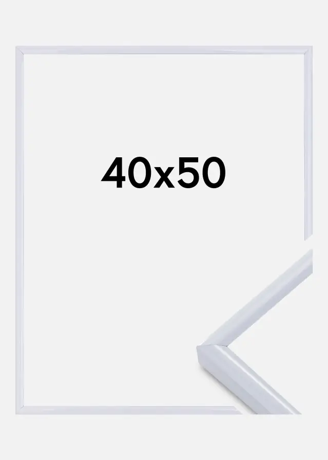 Okvir Victoria Akrilno steklo Bela 40x50 cm