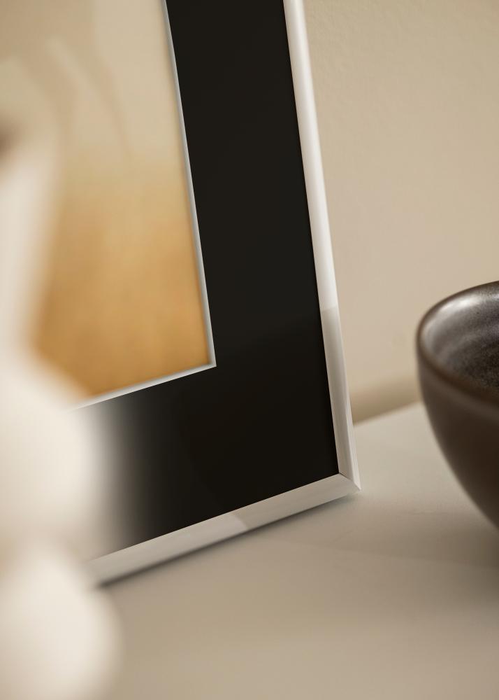 Okvir Victoria Bela 13x18 cm - Paspartŭ Črna 3,5x5 inches