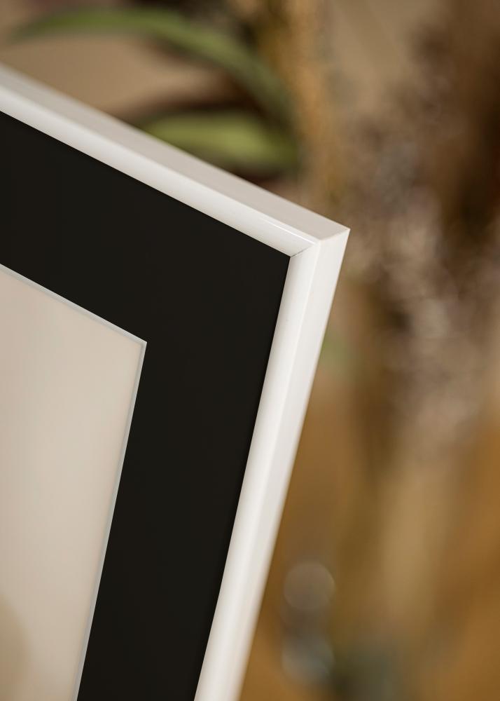 Okvir Victoria Bela 13x18 cm - Paspartŭ Črna 3,5x5 inches