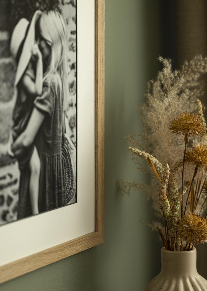 Paspartŭ Bela Črn notranji rob 15x21 cm (9x14 cm)