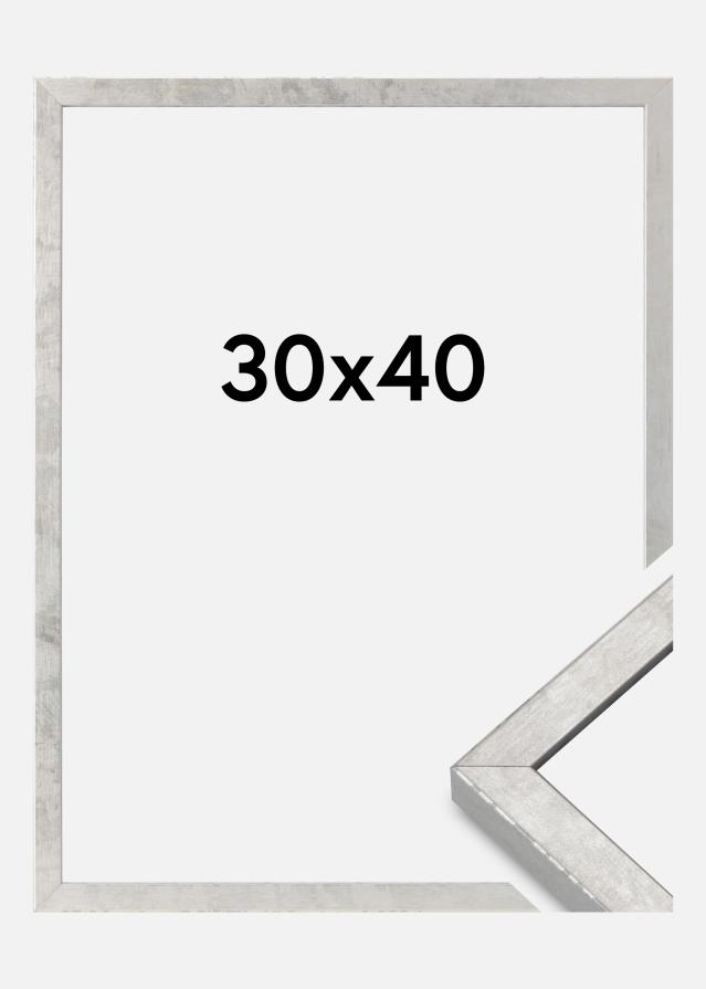 Okvir Ares Akrilno steklo Srebrna 30x40 cm