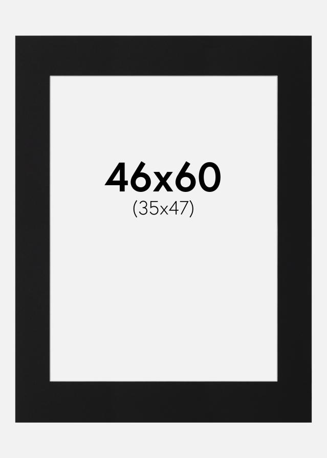 Paspartŭ Črni Standard (Belo Jedro) 46x60 cm (35x47)