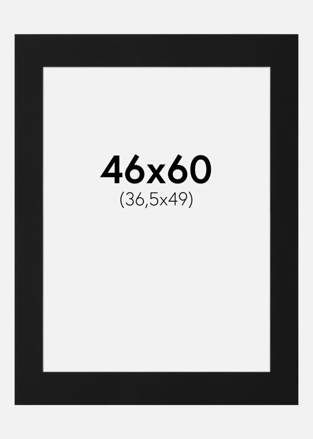 Paspartŭ Črni Standard (Belo Jedro) 46x60 cm (36,5x49)