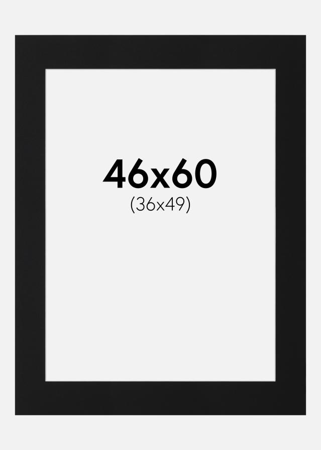 Paspartŭ Črni Standard (Belo Jedro) 46x60 cm (36x49)