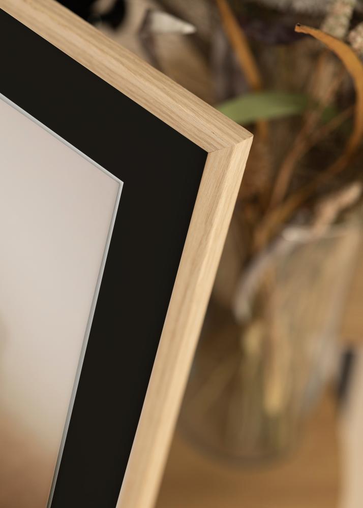 Okvir Edsbyn Hrast 18x24 cm - Paspartŭ Črna 13x17 cm