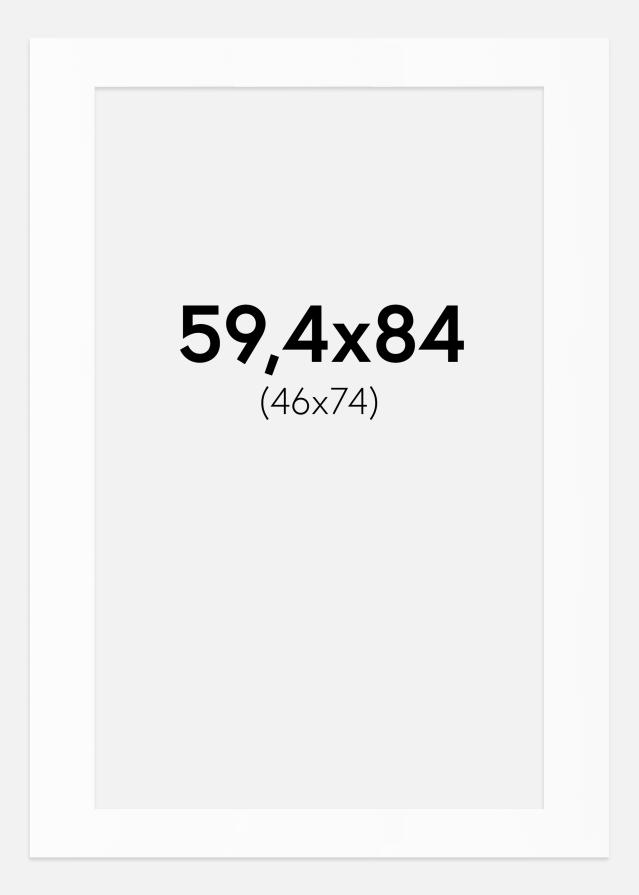 Paspartȗ Beli Standard (Belo Jedro) 59,4x84 cm (46x74)