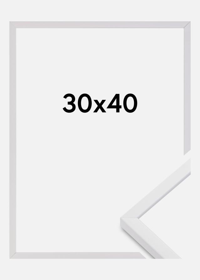 Okvir E-Line Akrilno steklo Bela 30x40 cm