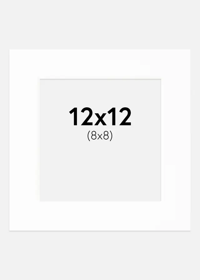 Paspartŭ Canson Bela Bel notranji rob 12x12 cm (8x8)