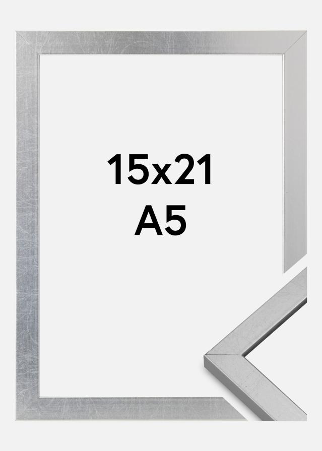 Okvir Minerva Akrilno steklo Srebrna 15x21 cm (A5)