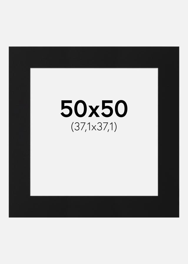 Paspartŭ Črni Standard (Belo Jedro) 50x50 cm (37,1x37,1)