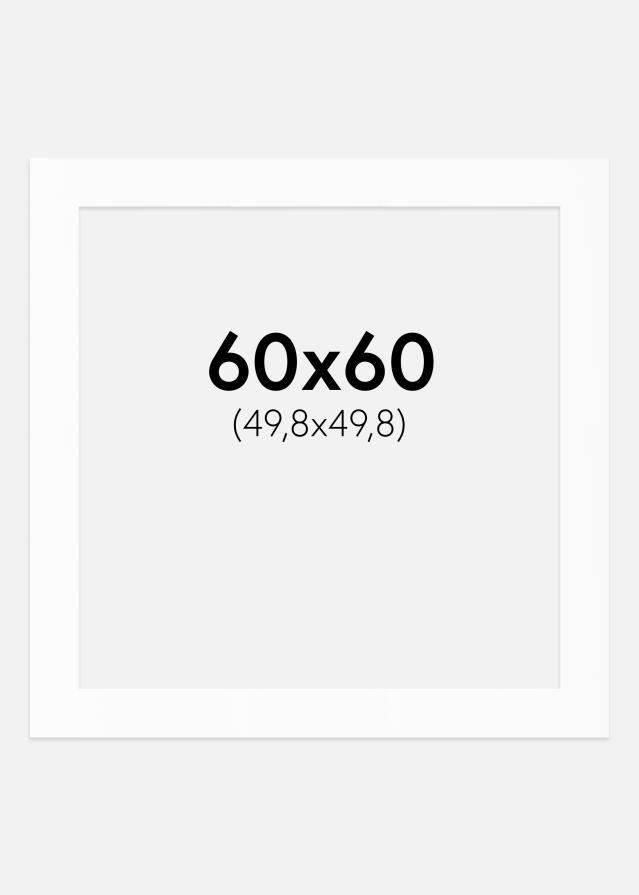 Paspartȗ Beli Standard (Belo Jedro) 60x60 cm (49,8x49,8)