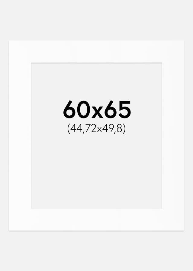 Paspartȗ Beli Standard (Belo Jedro) 60x65 cm (44,72x49,8)