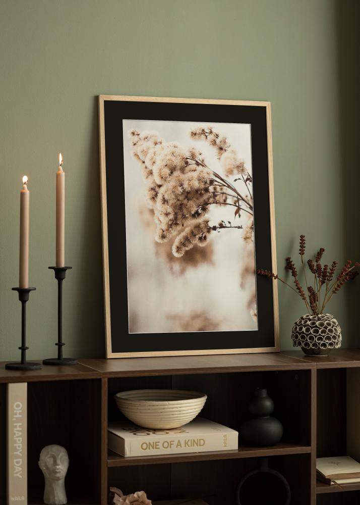 Okvir Edsbyn Hrast 18x24 cm - Paspartŭ Črna 13x17 cm