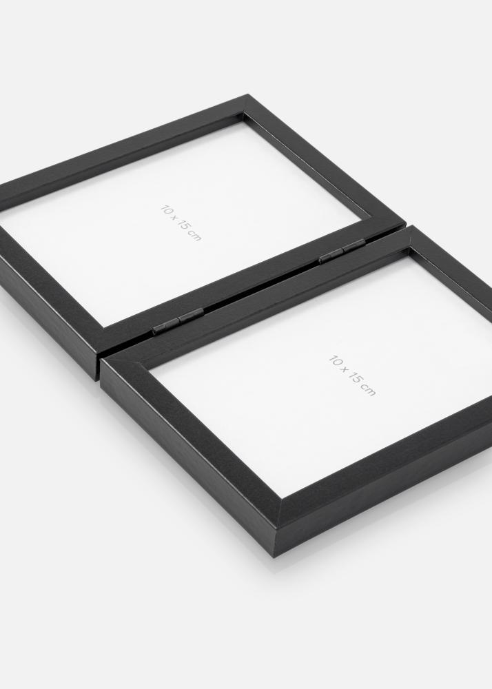 Prepogljiv okvir Črna 10x15 cm