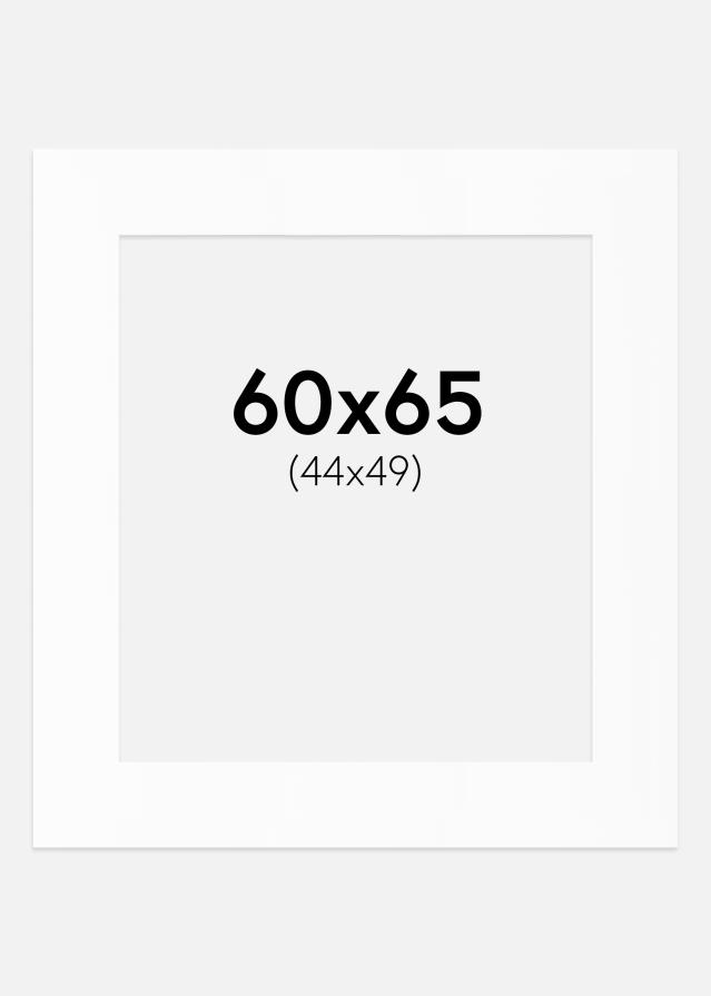 Paspartȗ Beli Standard (Belo Jedro) 60x65 cm (44x49)