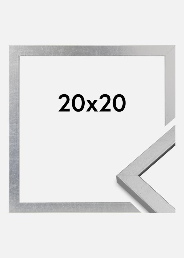 Okvir Minerva Akrilno steklo Srebrna 20x20 cm
