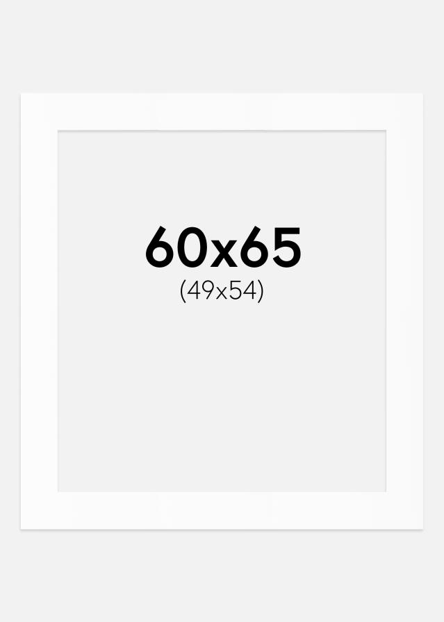 Paspartȗ Beli Standard (Belo Jedro) 60x65 cm (49x54)