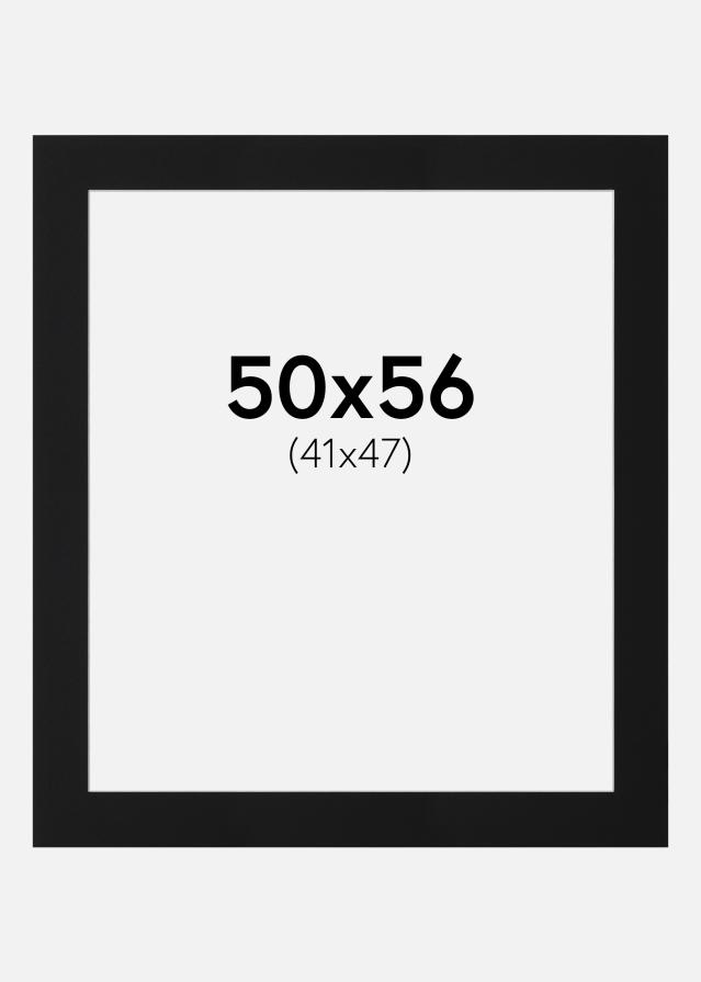 Paspartŭ Črni Standard (Belo Jedro) 50x56 cm (41x47)