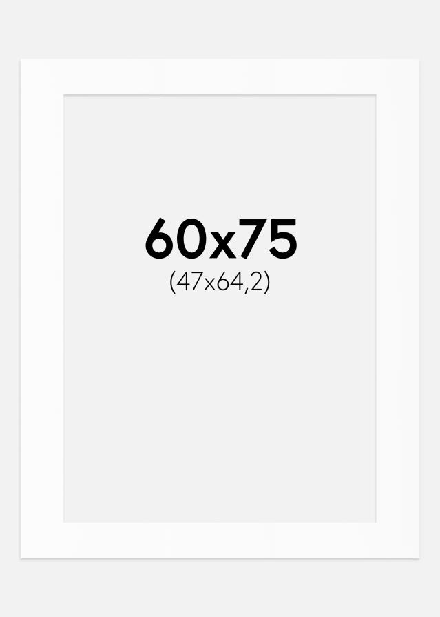 Paspartȗ Beli Standard (Belo Jedro) 60x75 cm (47x64,2)