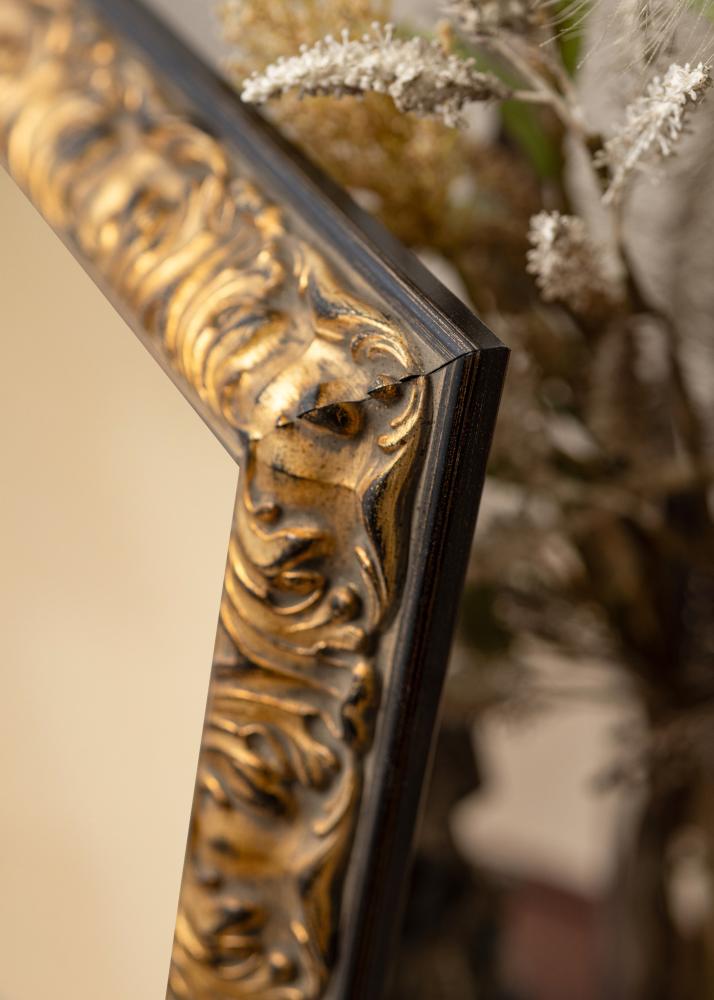 Ogledalo Odin Zlata/Črna - Lastne mere