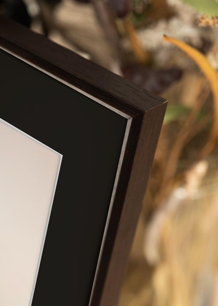 Okvir Globe Espresso 50x60 cm - Paspartŭ Črna 35x45 cm