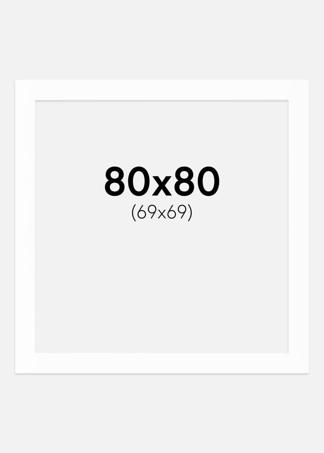 Paspartŭ Bela Bel notranji rob 80x80 cm (69x69)