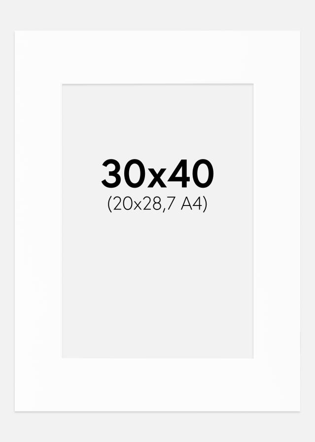 Paspartŭ Canson Bela Bel notranji rob 30x40 cm (20x28,7)