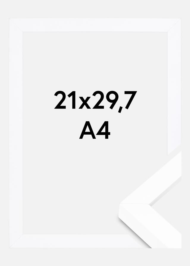 BGA Škatlasti okvir Akrilno steklo Bela 21x29,7 cm (A4)