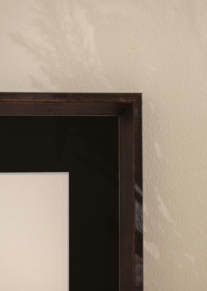 Okvir Globe Espresso 50x60 cm - Paspartŭ Črna 35x45 cm