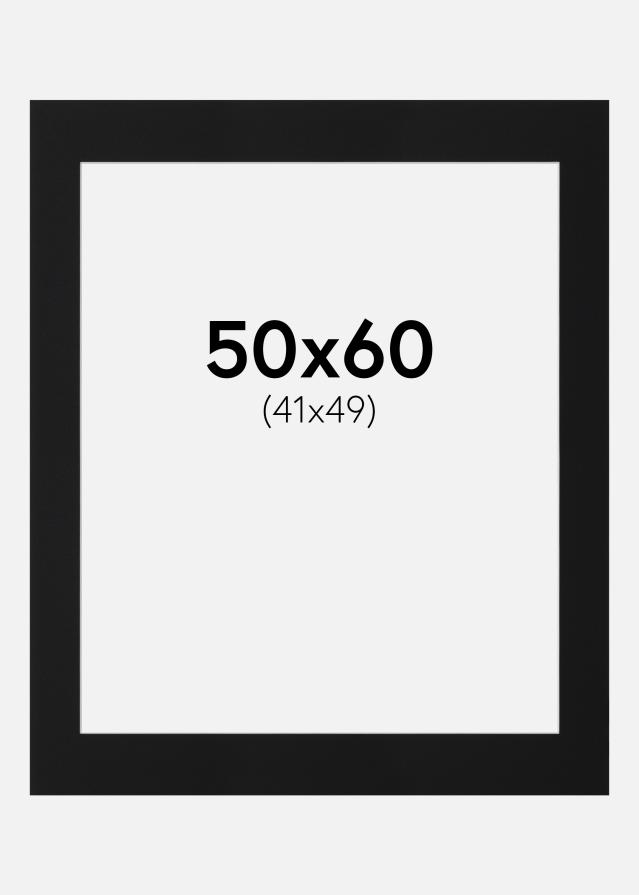 Paspartŭ Črni Standard (Belo Jedro) 50x60 cm (41x49)