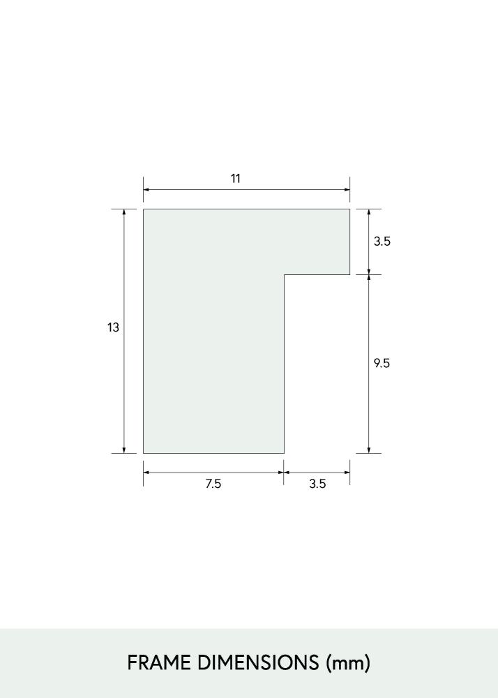 Okvir ozek hrast akrilno steklo 32x32 cm