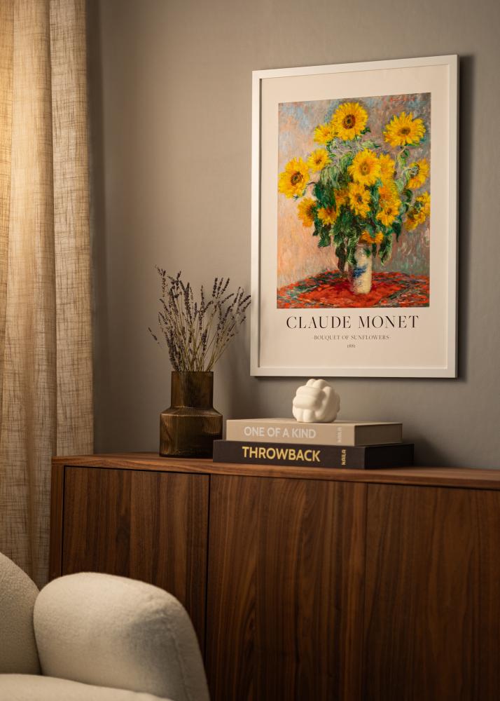 Okvir Deco Akrilno steklo Bela 60x80 cm