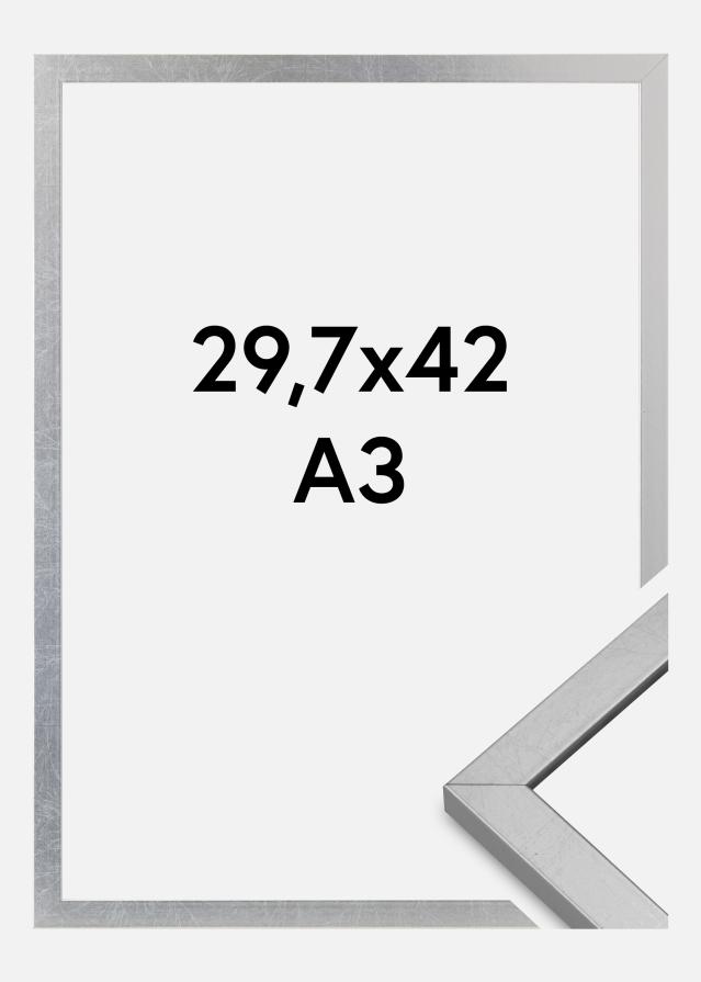 Okvir Minerva Akrilno steklo Srebrna 29,7x42 cm (A3)