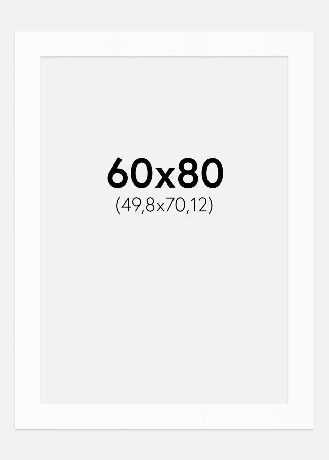 Paspartȗ Beli Standard (Belo Jedro) 60x80 cm (49,8x70,12)