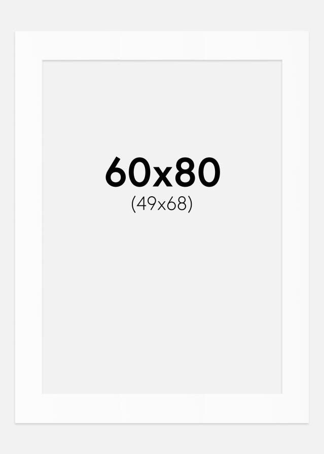 Paspartȗ Beli Standard (Belo Jedro) 60x80 cm (49x68)